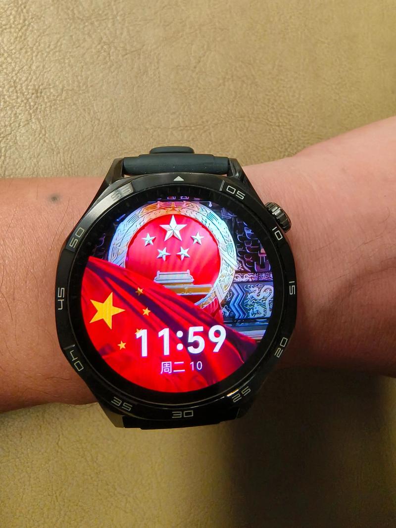 华为中国红手表