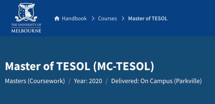 master of tesol