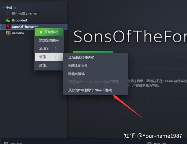 steam从库中移除