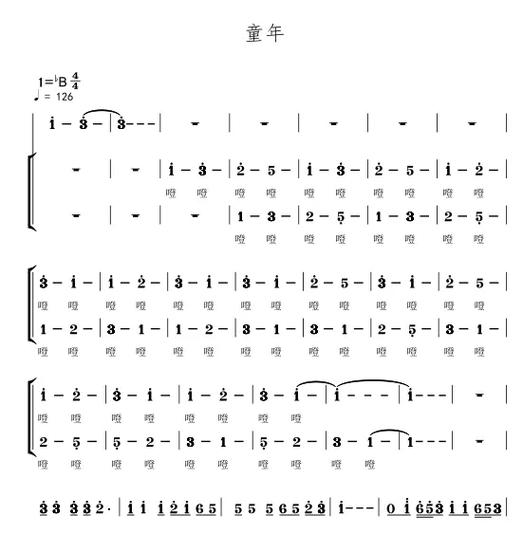 歌曲改编《童年》图标