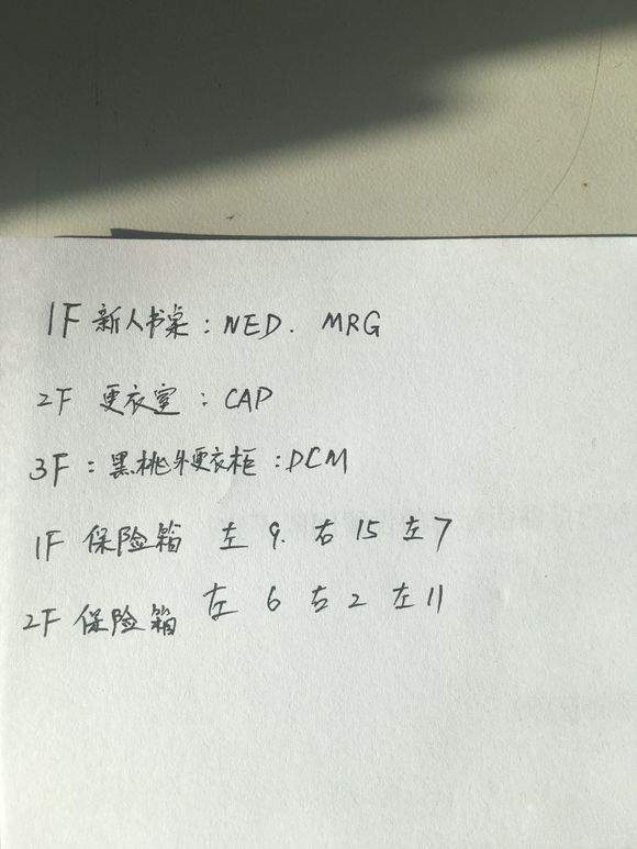 生化2重制版警察局三楼柜子密码