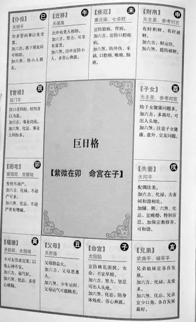 紫微命盘自动解读