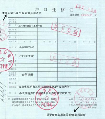 迁户口身份证号码的法律依据