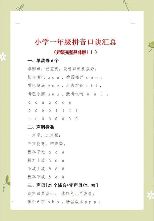 拼音字母歌谣口诀图标