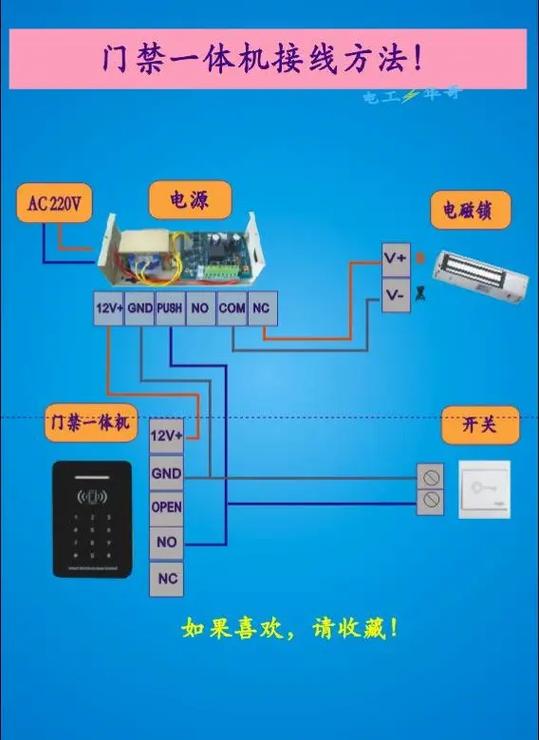 指纹门禁机接线的方法