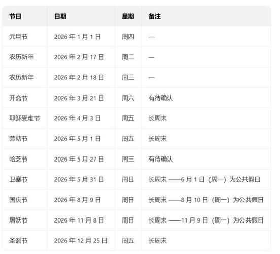 2026不算调休法定假日图标