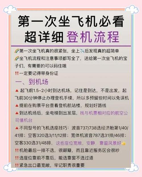如何乘坐飞机详细步骤