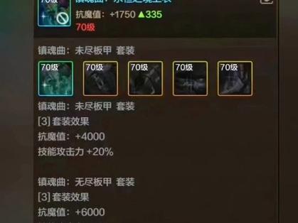 70级牌子装备一览
