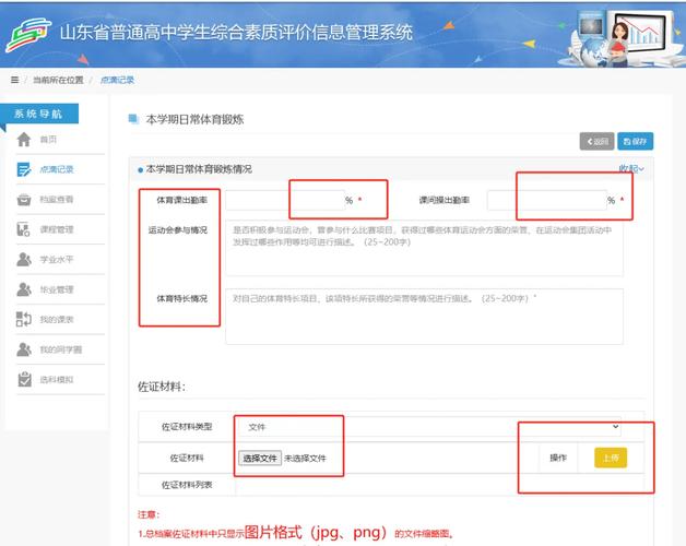 临沂教育云平台综合素质评价截图