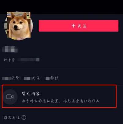 抖音被对方拉黑是什么样子截图
