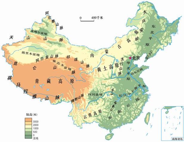 中国3D地形图截图