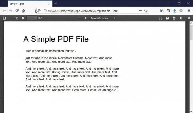 pdf 浏览器截图