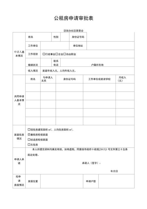 2023公租房申请材料