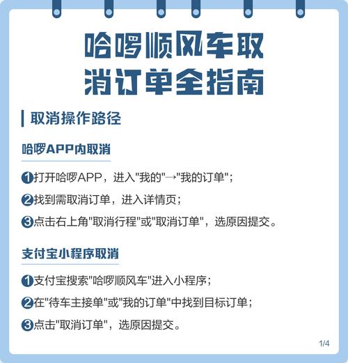哈啰取消订单步骤
