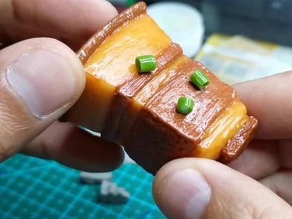 超轻粘土做红烧肉