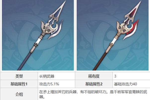 原神钺矛武器