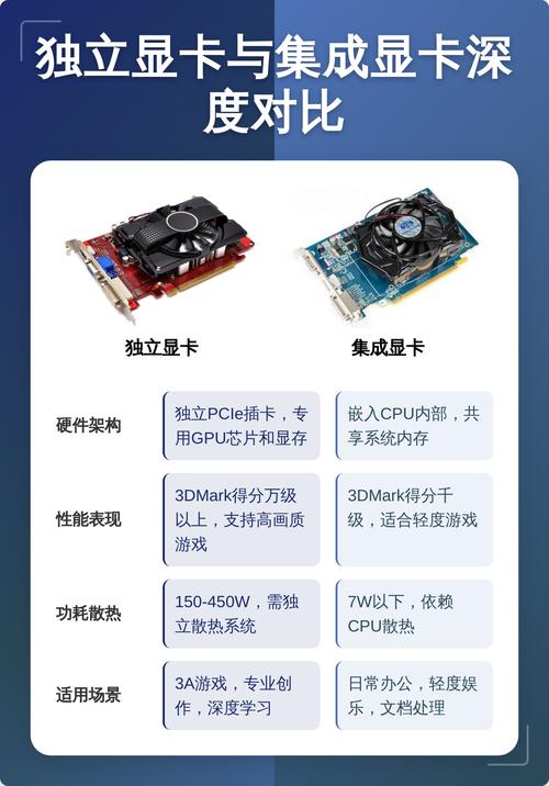 集成显卡和独立显卡的区别