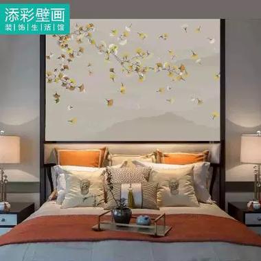 银杏叶做背景墙好不好