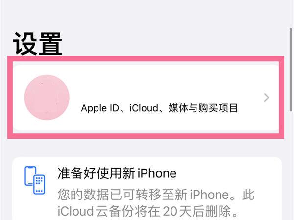 苹果退出家人共享的步骤