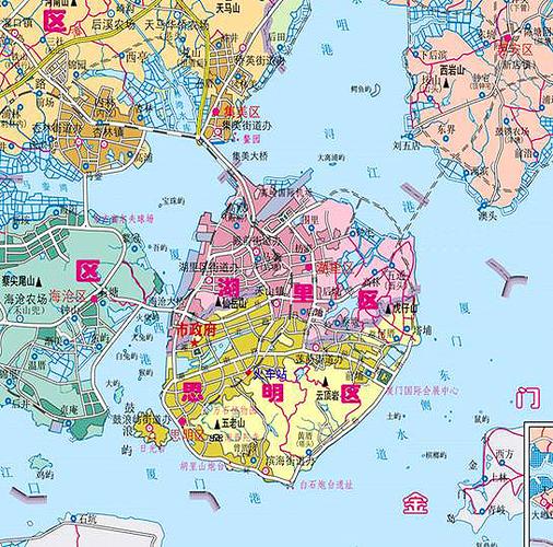 厦门思明区地图全图高清版