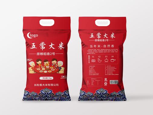 五常大米包装袋图片