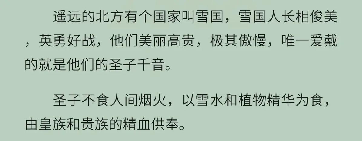 《雪国圣子》作者:爱吃草莓截图