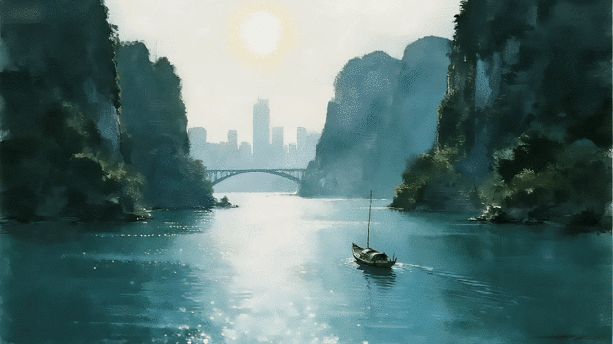 动态壁纸山水风景 全屏游戏截图