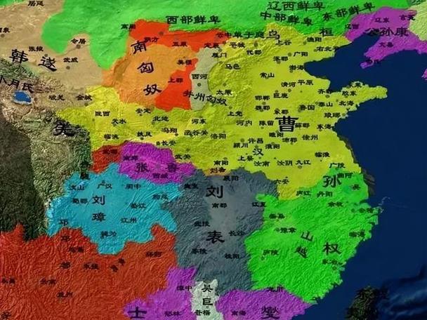 三国时代英雄分布