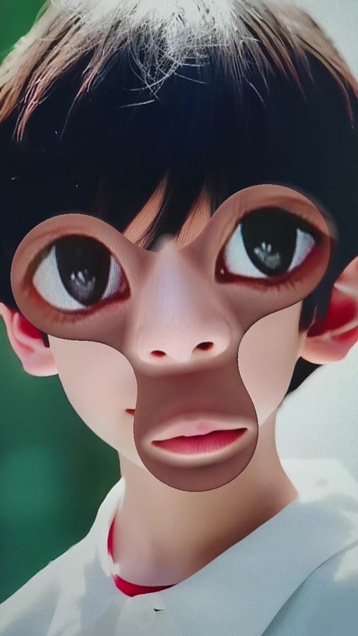 抖音里人脸变动漫的特效