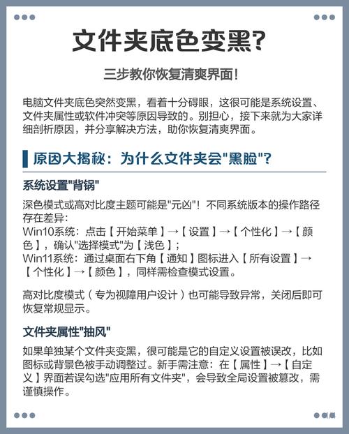 文件夹打开是黑底怎么办