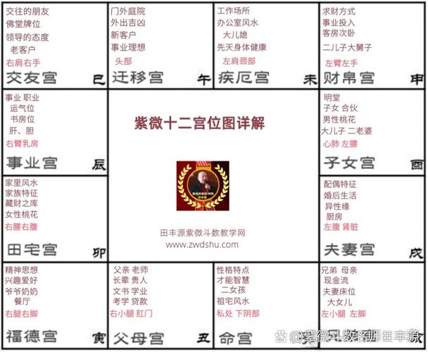 命宫与十二命宫表
