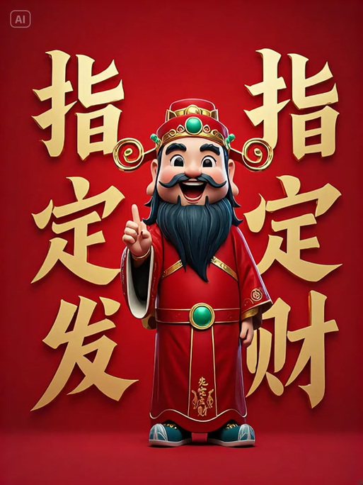 财神发红包图标