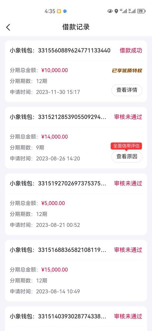 小象优品借款确认后多久放款截图