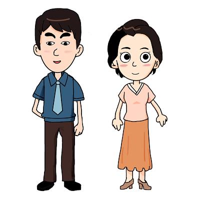 父母漫画图片