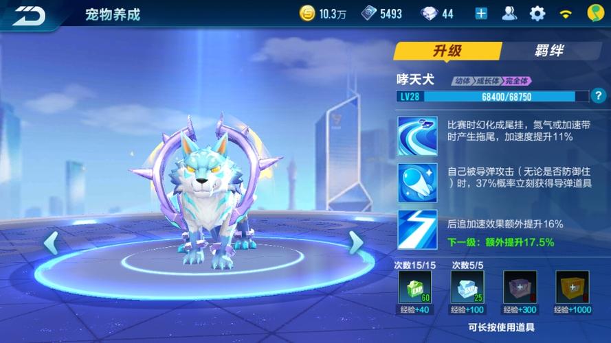 qq飞车宠物能量体怎么用