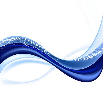 word蓝色双波浪线
