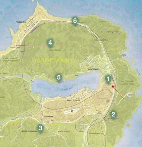 gta5通缉犯任务地图截图