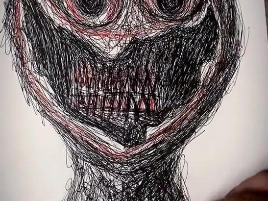 重度抑郁画的画