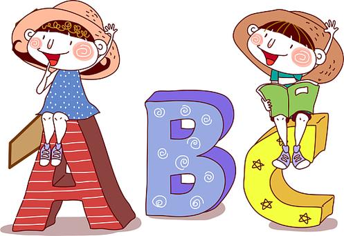 卡通人物ABC