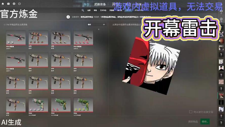 csgo炼金合成表