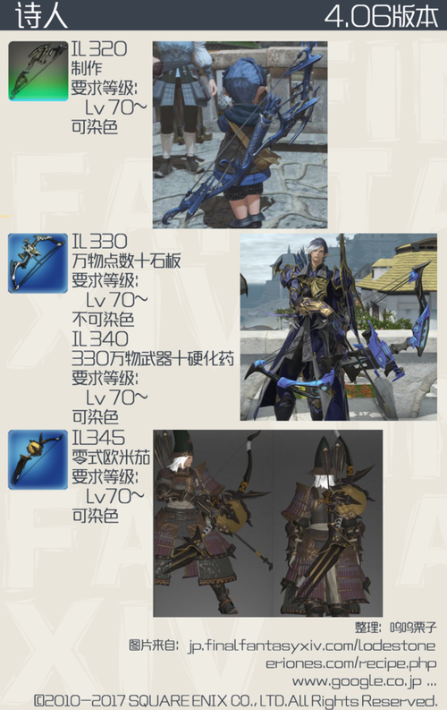 ff14诗人60级装备