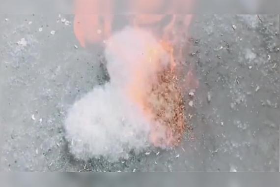 真棉花烧了什么样子