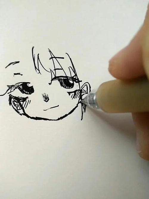 只用一支黑笔画的画