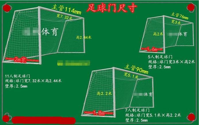 11人制球门长宽高