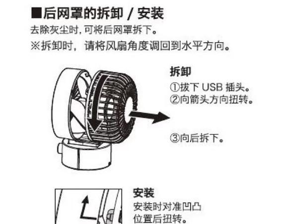 风扇后盖拆卸图解
