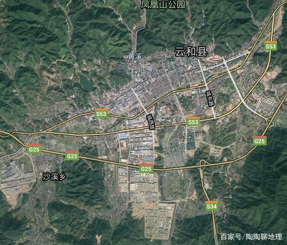 丽水实景地图