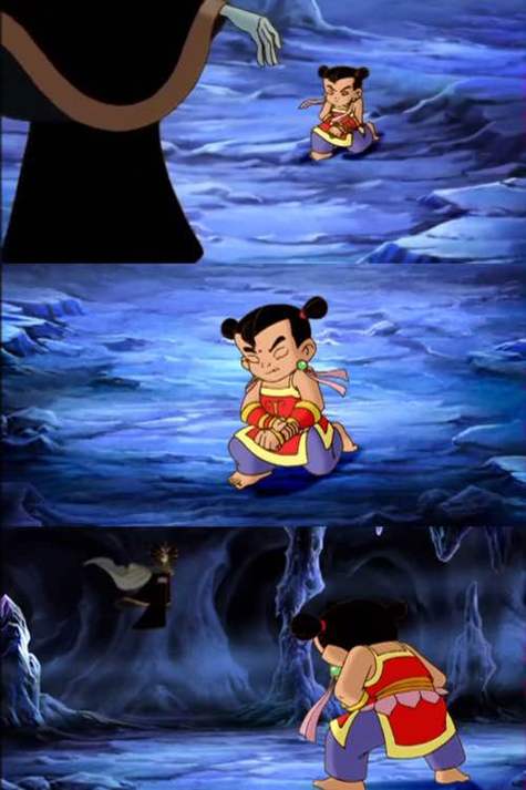 哪吒被魔石击中