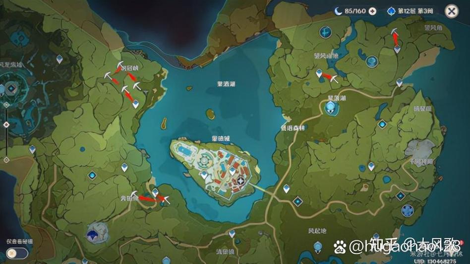 白铁矿采集路线图一览缩略图