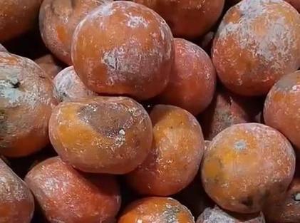 放一起的水果其中一个发霉了