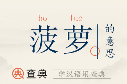 菠萝怎么读音发音
